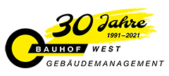 Logo_Bauhof West Gebäudemanagement_30 Jahre